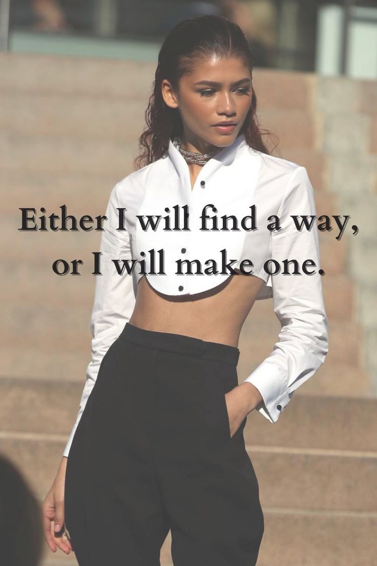 Zendaya coleman picture with girl power quote written over it