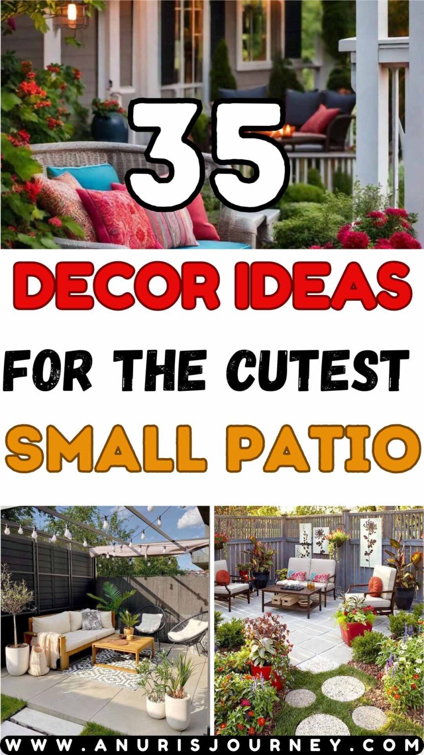 35 CLEVER SMALL PATIO DECOR IDEAS ON A BUDGET - Anuri's Journey