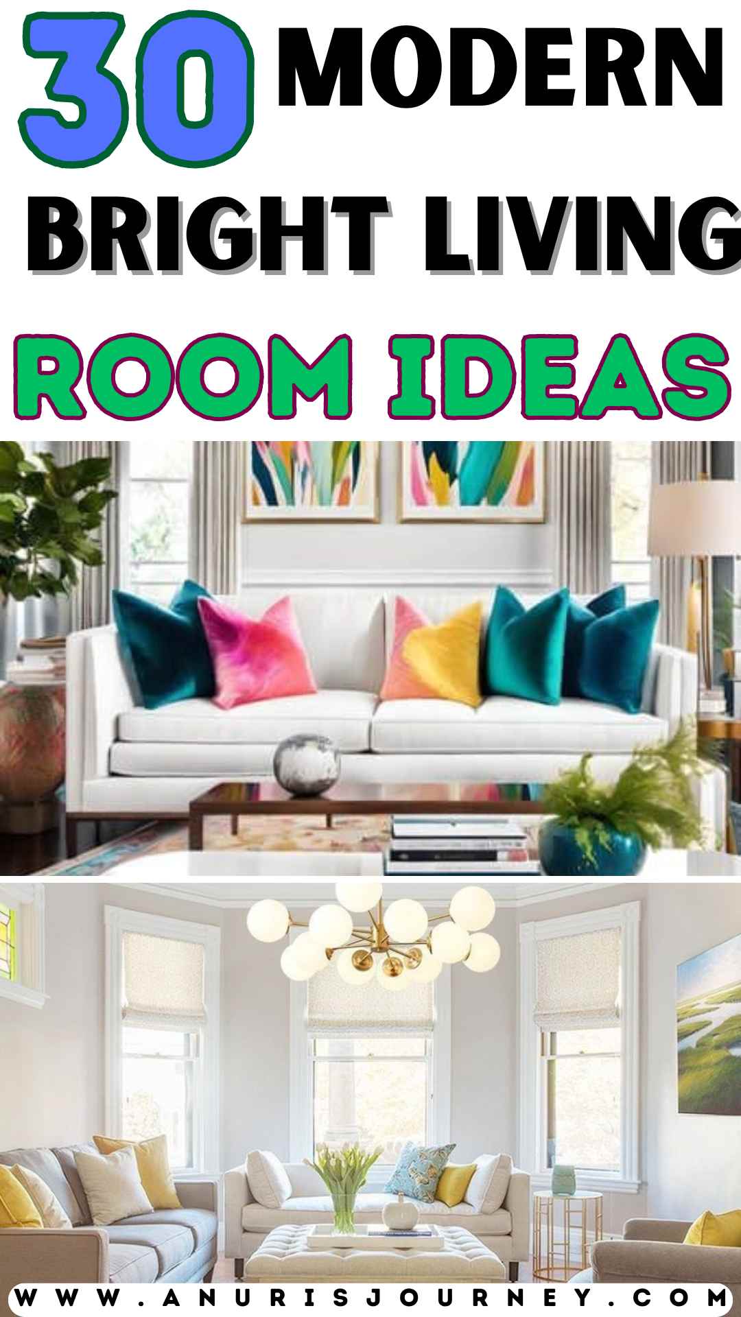 30 MODERN BRIGHT LIVING ROOM IDEAS TO LIVEN YOUR SPACE - Anuri's Journey