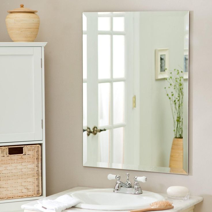 frameless-beveled-bathroom-mirror-ideas