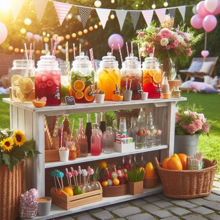 Outdoor drink station