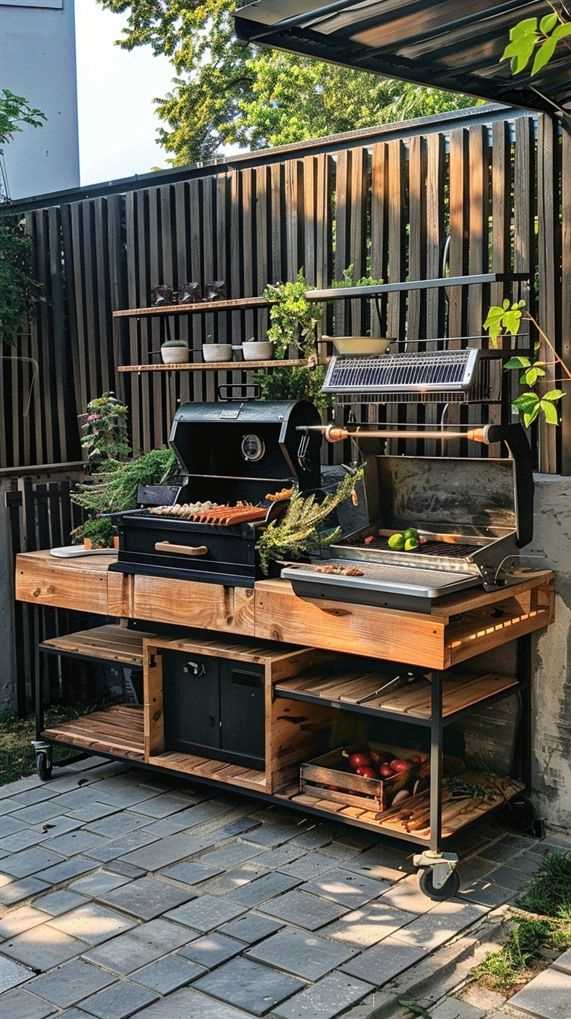 Outdoor Grill Station