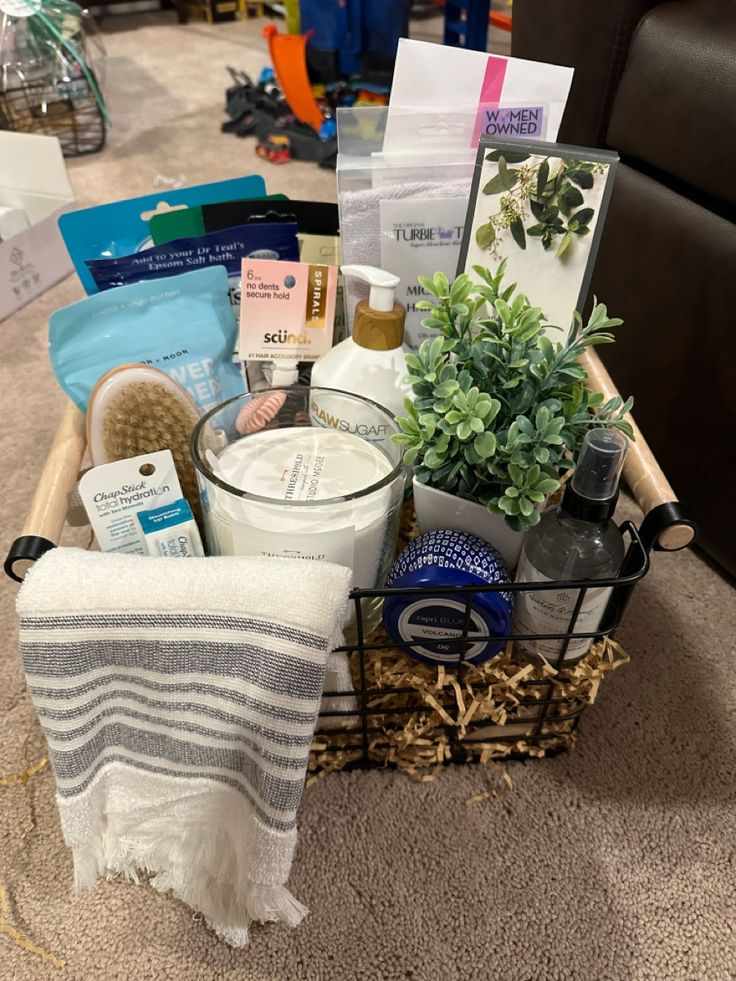 spa-gift-basket-christmas-basket-idea