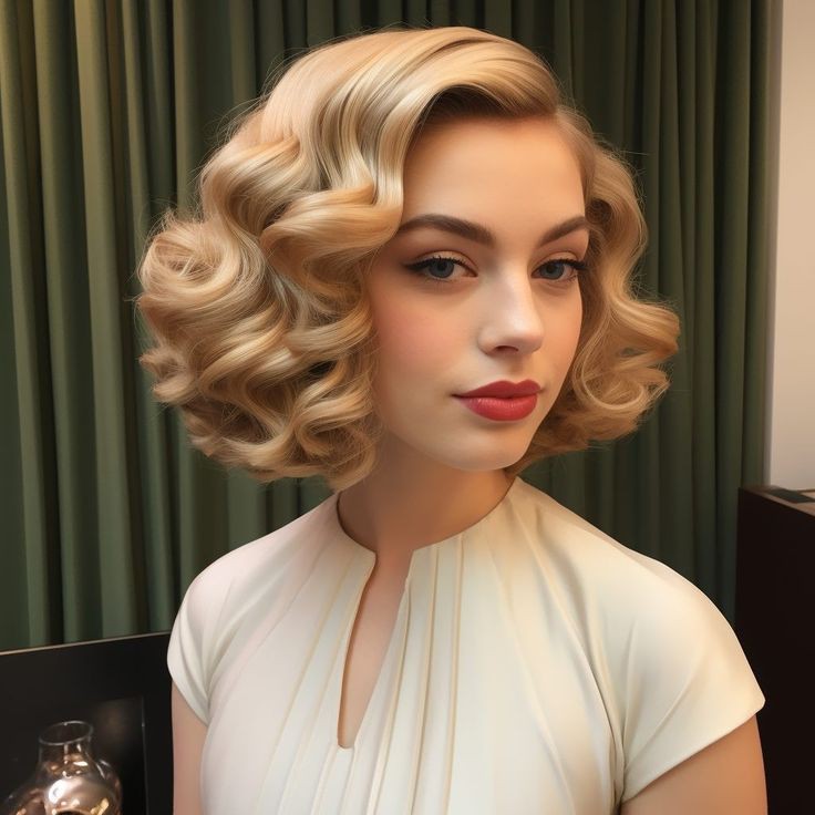 vintage-hollywood-wave-as-a-thanksgiving-hairstyles-idea