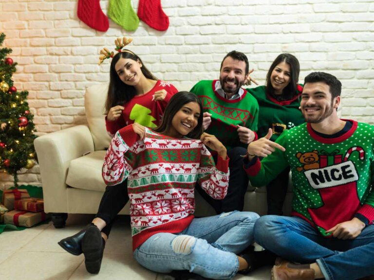 19 ugly Christmas sweater party games to play