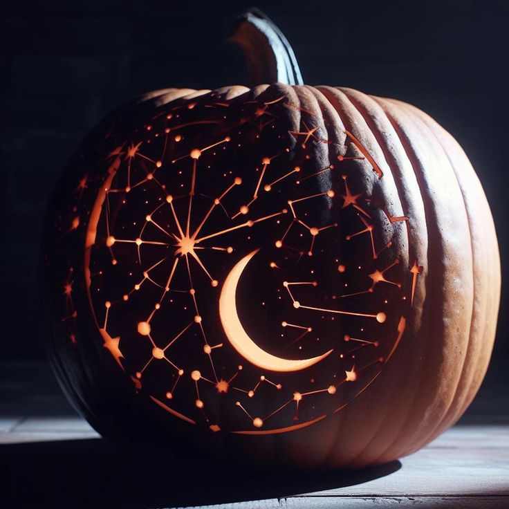 starry-night-sky-moon-and-stars-pumpkin-carving-ideas