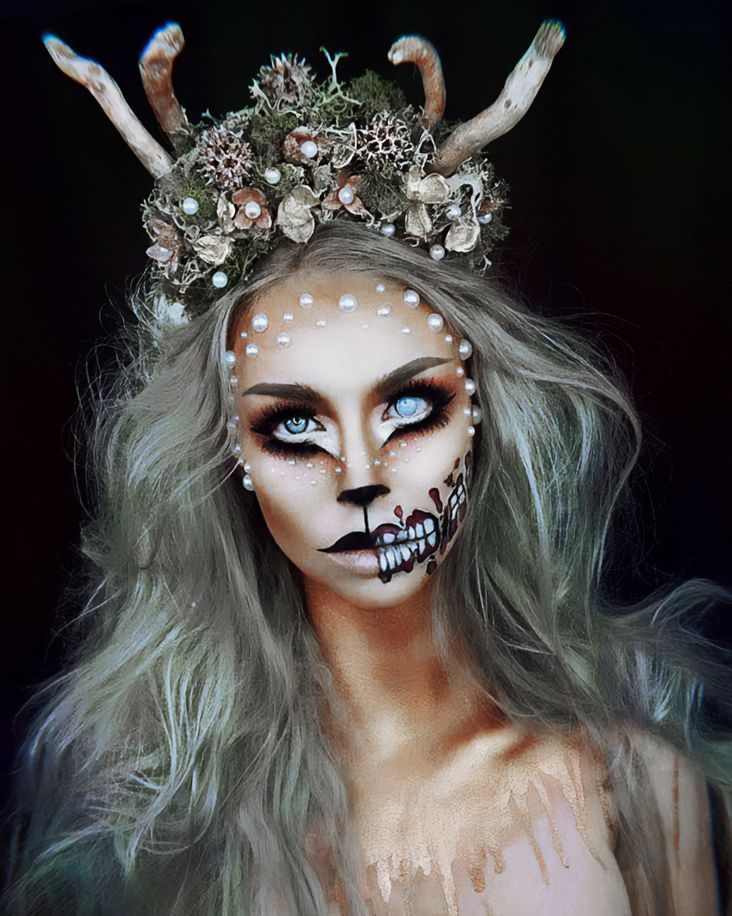 vampire-deer-makeup