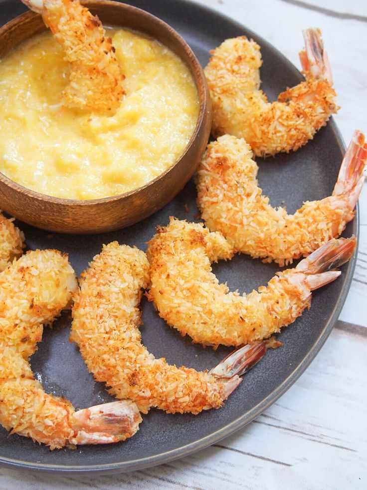 baked-coconut-shrimp-with-mango-dipping-sauce-new-year's-eve-food-ideas