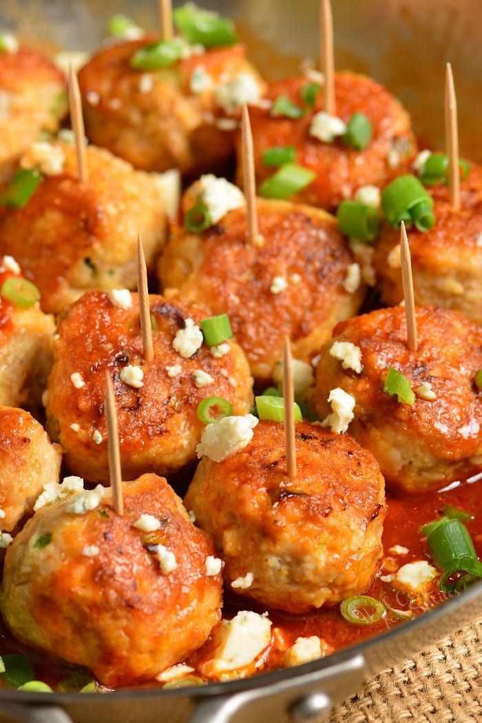 buffalo-chicken-meatballs-new-year's-eve-food-ideas