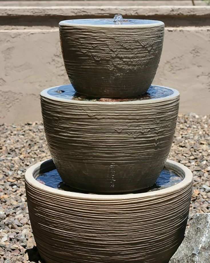 Clay pot water feature