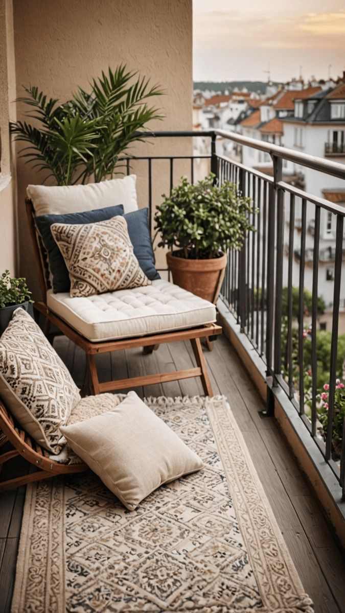 Custom-throws-and-pillows-as-diy-project-to-upgrade-your-balcony 