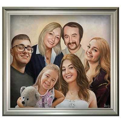 Customized-Family-Portrait-as-a-Christmas-gift-ideas-for-parents-to-love 