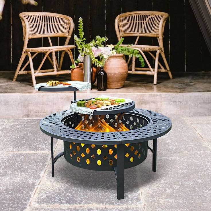 Portable fire pit-as-a-way-to-transform-small-patio-into-multipurpose-space 