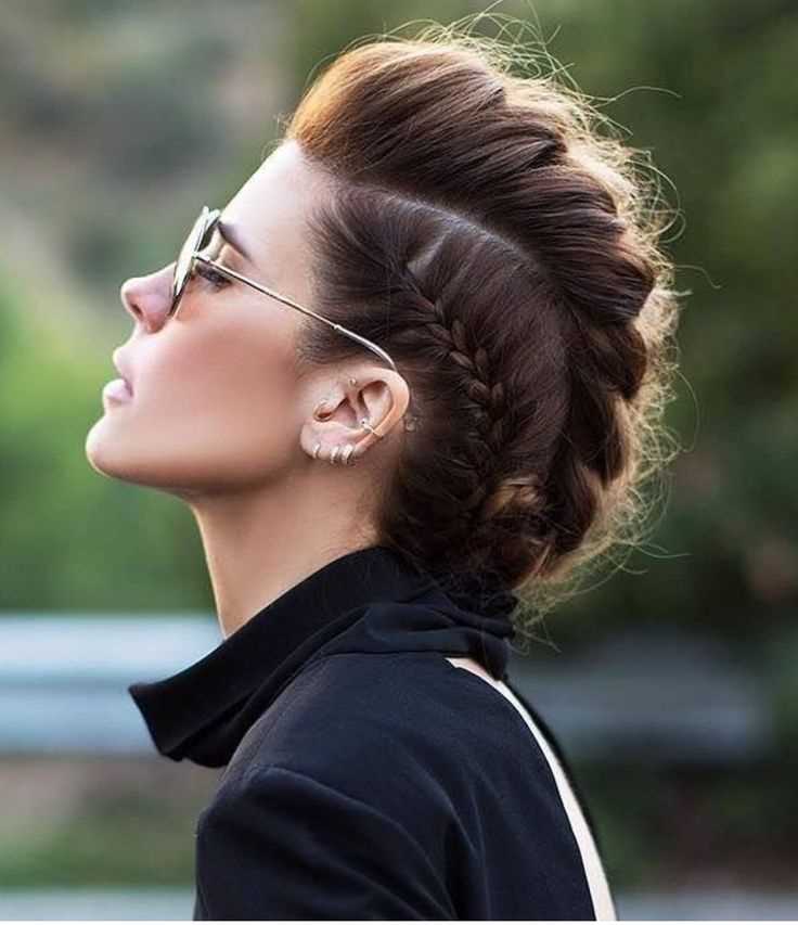 Braided Mohawk Updo hairstyle