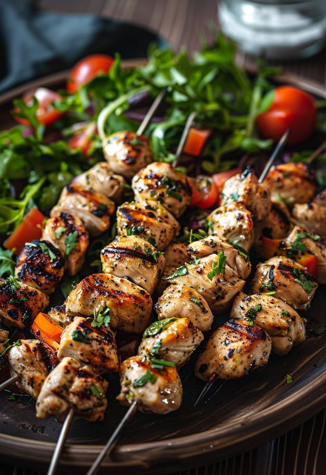 grilled-chicken-and-veggie-skewers