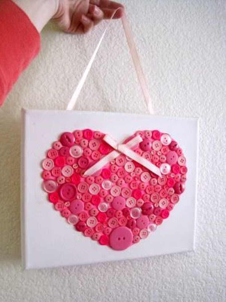 button-heart-art-cvalentine's-day-crafts-for-kids