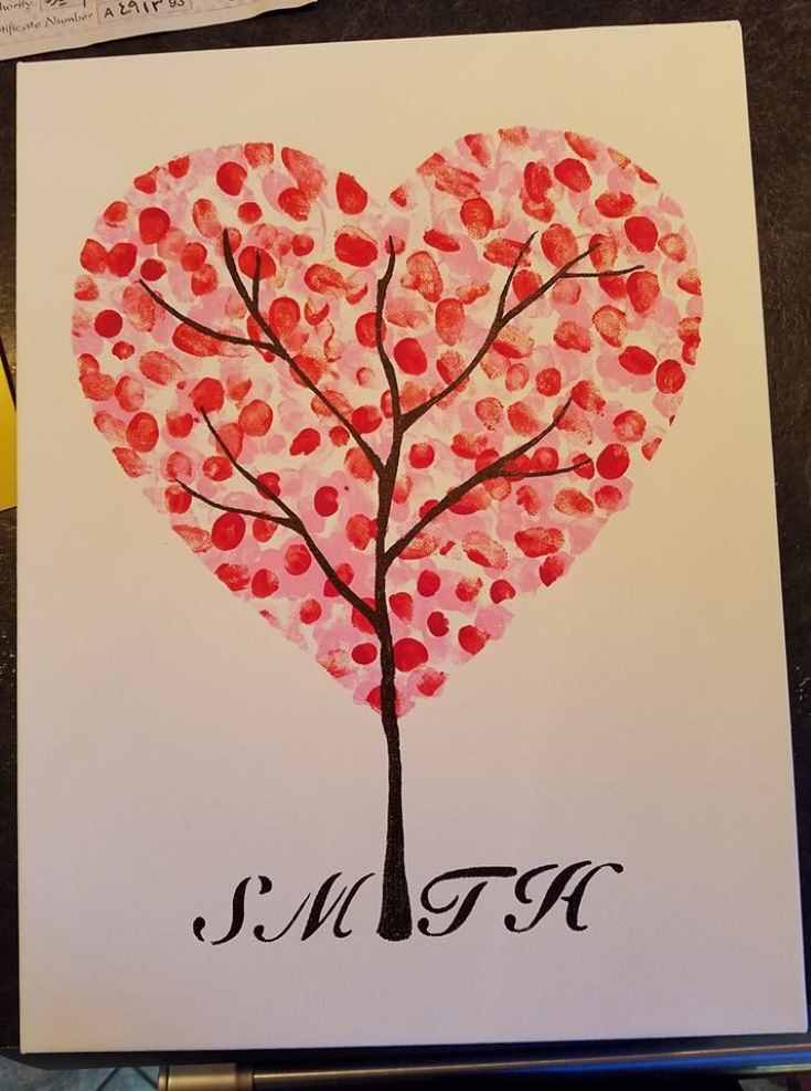 fingerprint-heart-tree-valentine's-day-crafts-for-kids