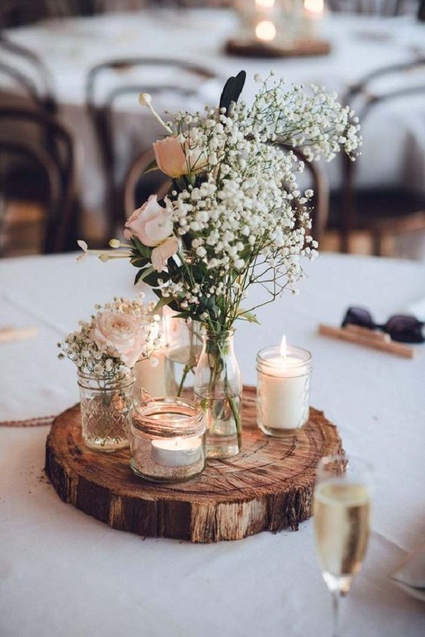 rustic-wood-slice-centerpiece