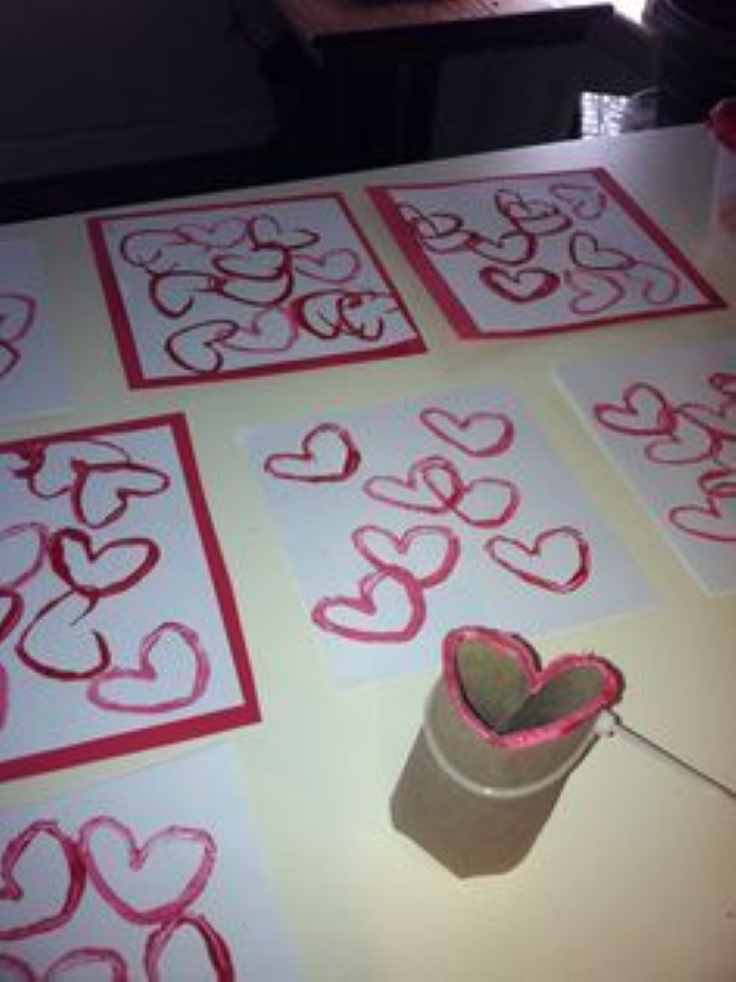 toilet-paper-roll-heart-stamp-valentine's-day-crafts-for-kids