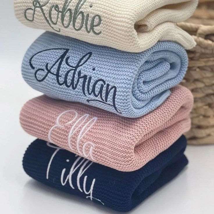 cream-blue-pink-and-navy-blue-personalized-baby-blanket