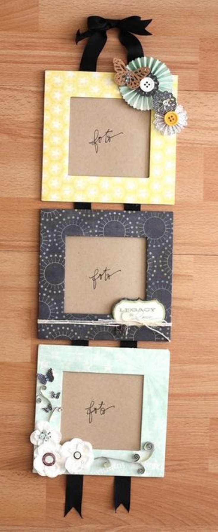 scrapbook-paper-frame-diy-picture-frame