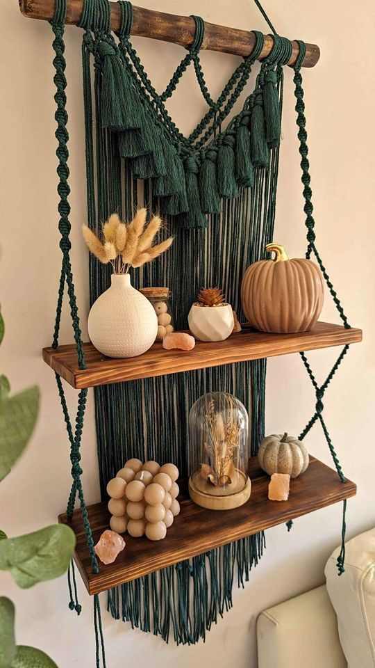 macrame-hanging-shelf-diy-wall-hanging-ideas