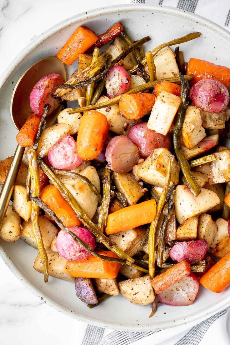 roasted-spring vegetables