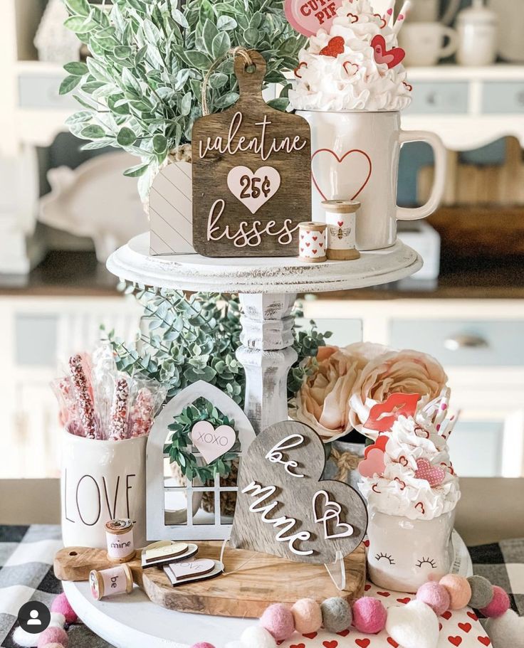 romantic-floral-tiered-tray-valentine's-tiered-tray-ideas