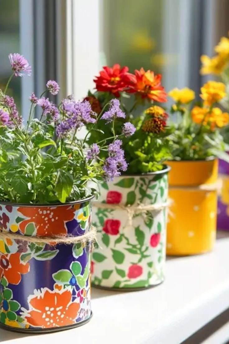 upcycled-tin-can-planters