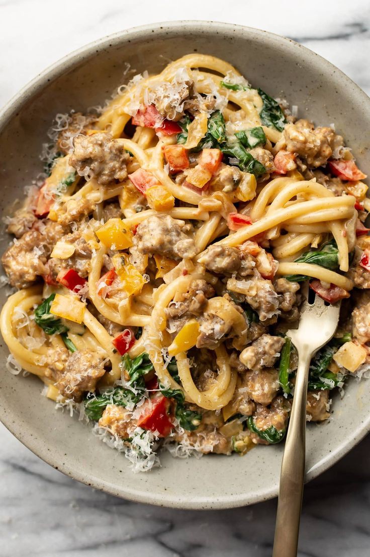 one-pot-sausage-and-pepper-pasta-one-pot-meals-for-busy-weeknights