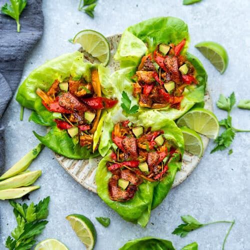 chicken-fajita-lettuce-wrap-low-carb-dinner-ideas-that-won't-leave-you-hungry