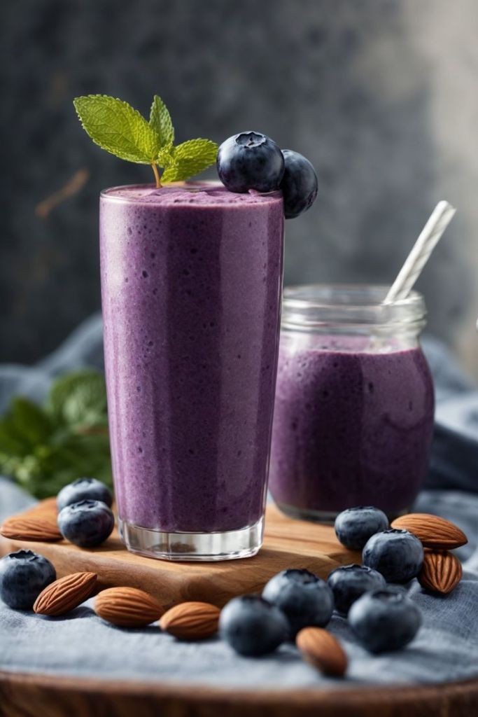 blueberry-almond-smoothie