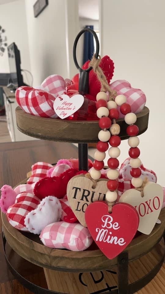 gingham-and-hearts-theme-valentine's-tiered-tray