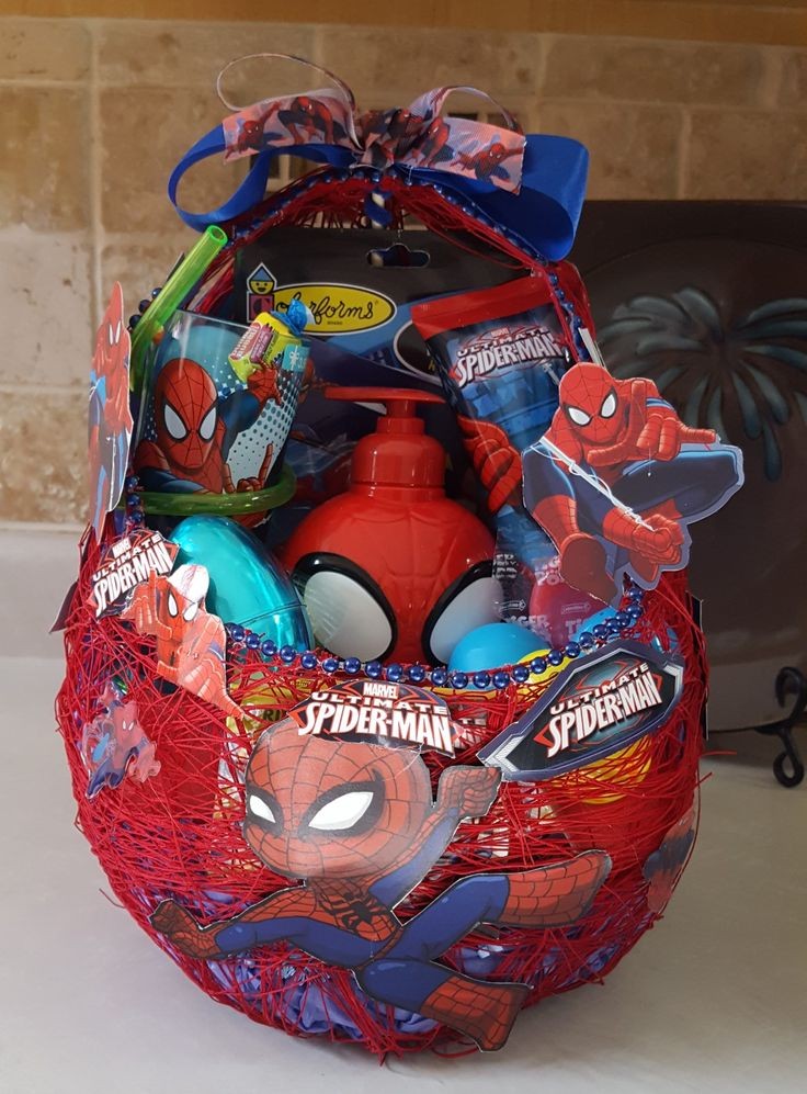 superhero-easter-basket-easter-basket-theme-ideas