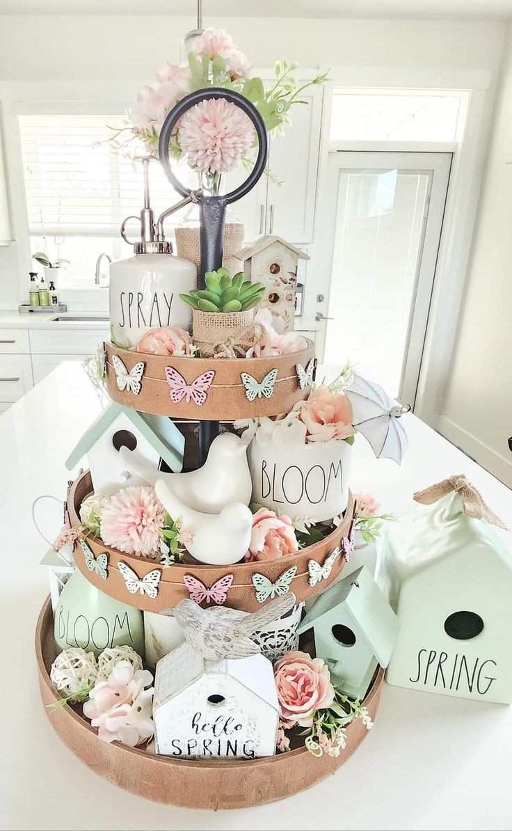 boho-easter-tiered-tray-ideas