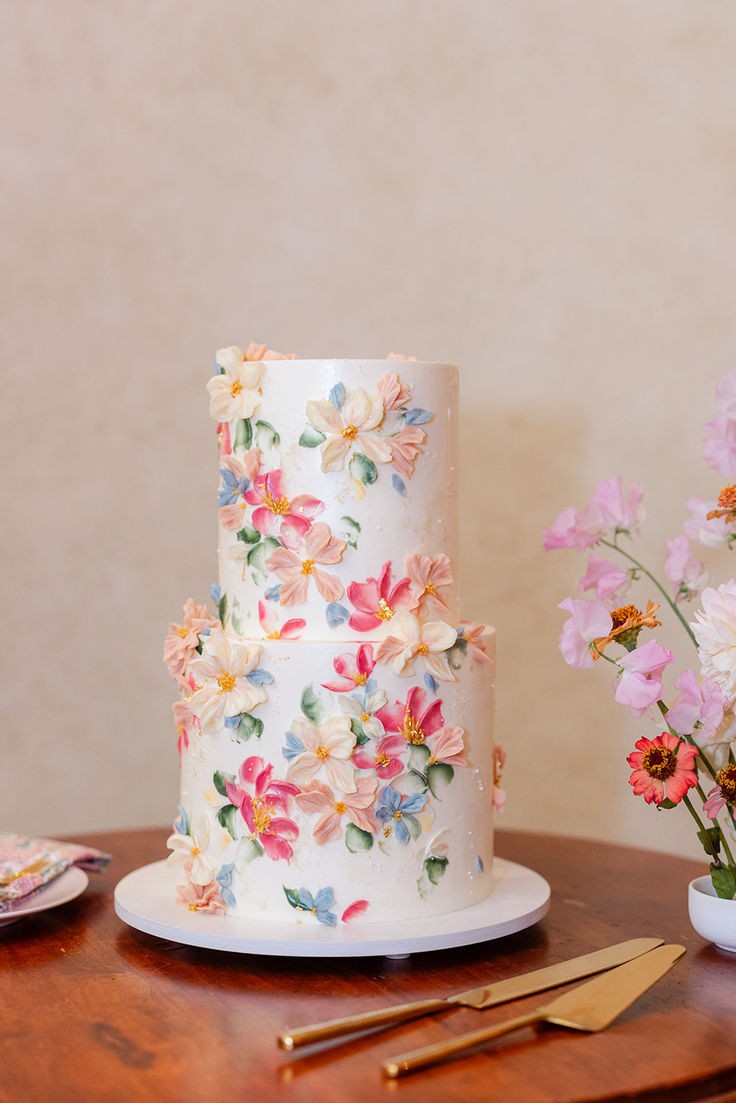 floral-wedding-cake-spring-wedding-ideas