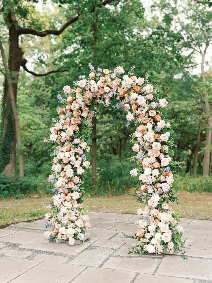 floral-arch-ceremony-backdrop-spring-wedding-ideas