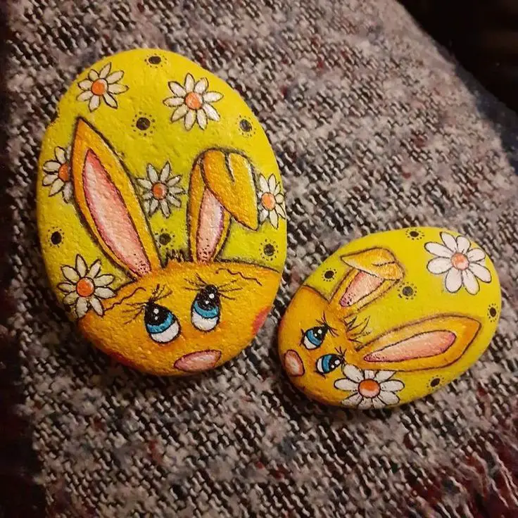 sunshine-bunny-rock-painting