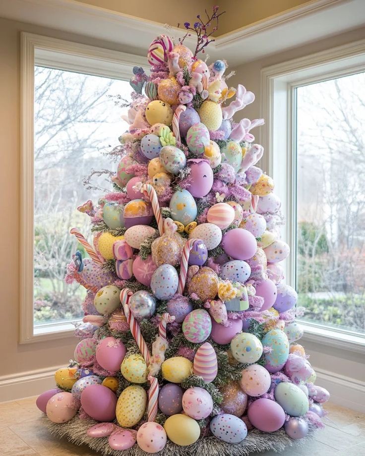 easter-themed-decor-spring-mantle-decor-ideas