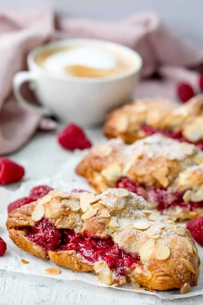 raspberry-almond-croissants