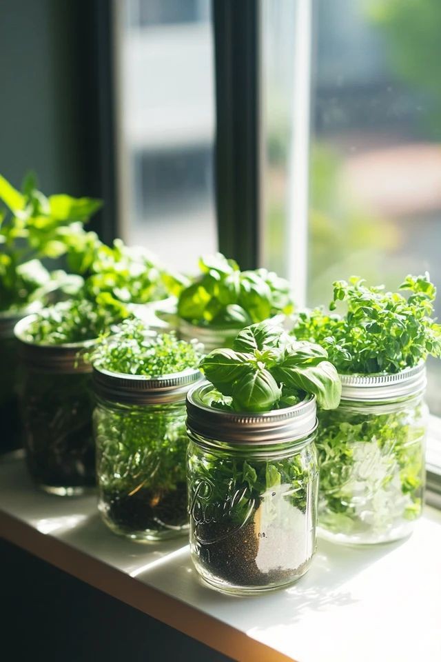 mason-jar-herb-garden