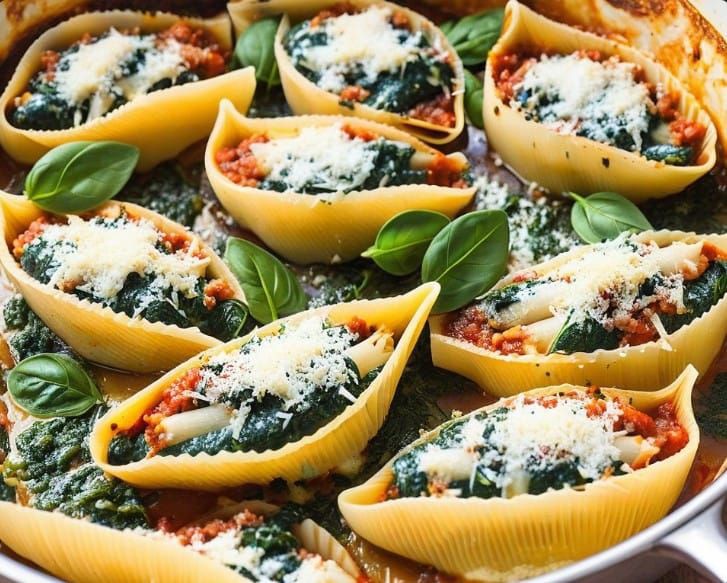 spinah-and-ricotta-stuffed-shells-spring-recipes