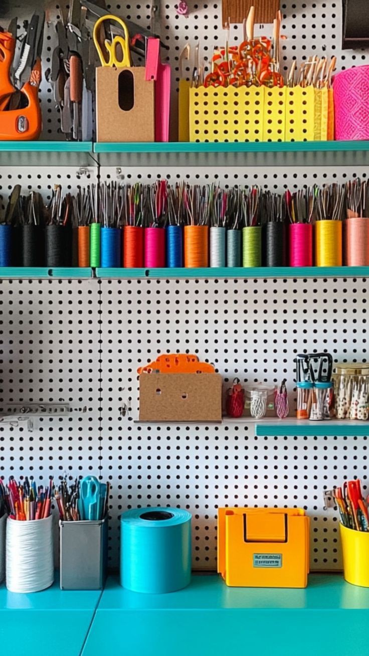 pegboard-organizer-diy-organization-ideas