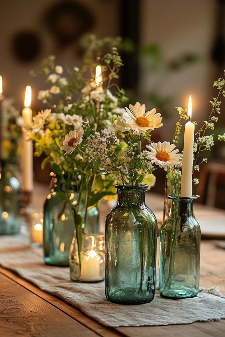 repurposed-glass-bottles-as-centerpieces