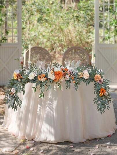 floral-table-runners-spring-mantle-decor-ideas