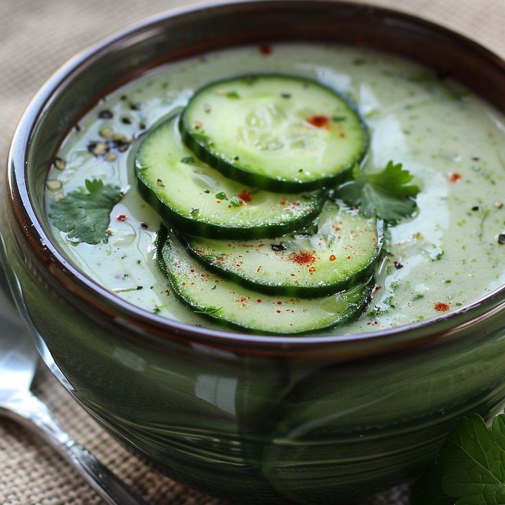 chilled-cucumber-soup-spring-recipes