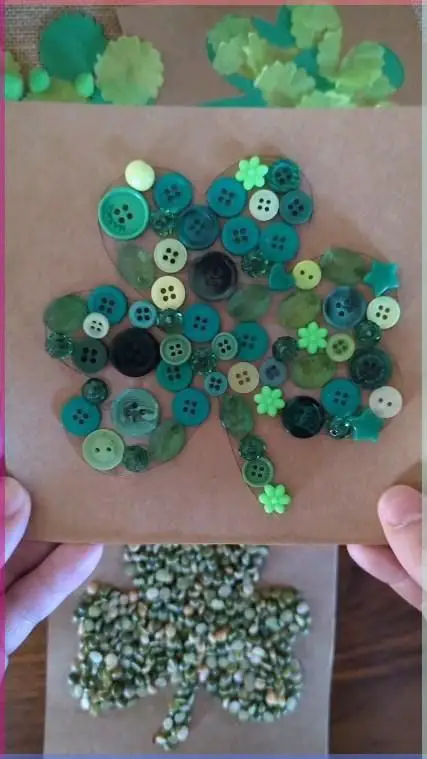 clover-collage-st-patrick's-day-crafts-for-kids