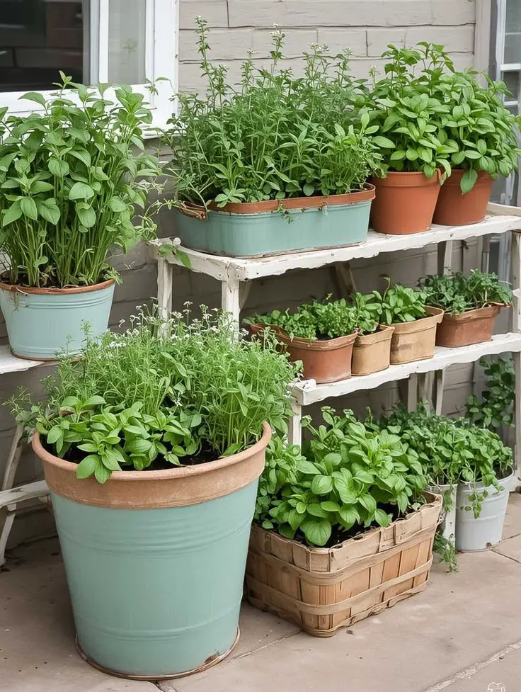 grow-herbs-in-containers