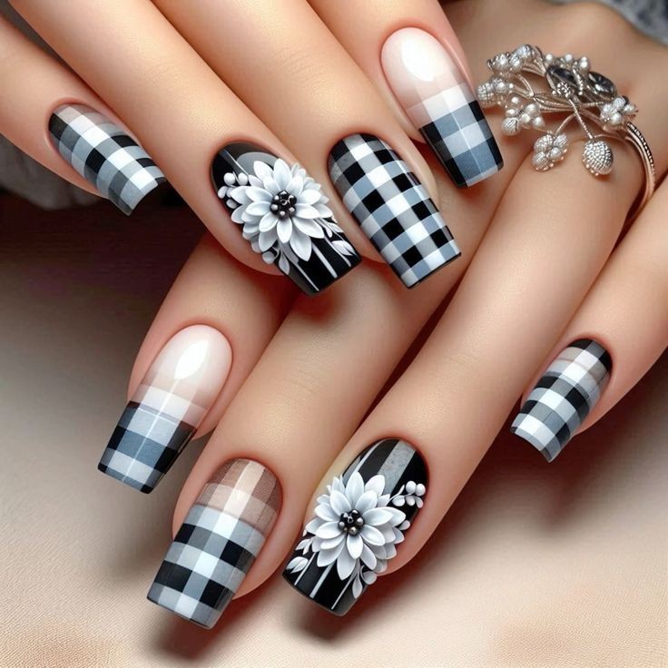 plaid-perfection-spring-nail-art-design