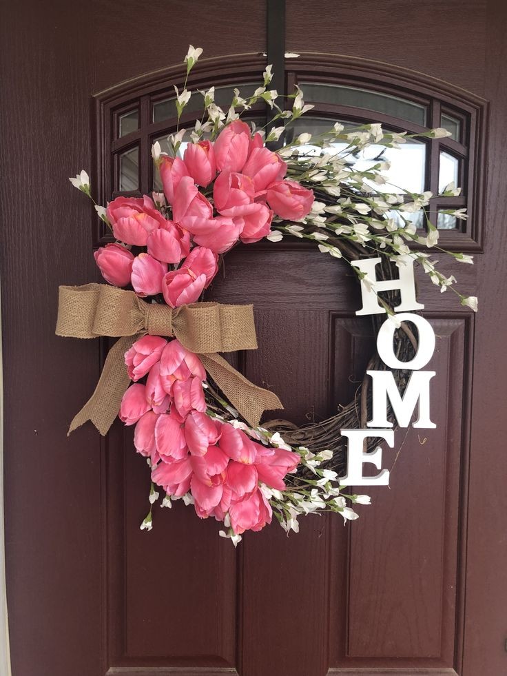 flower-monogram-wreath-easter-door-decoration-ideas